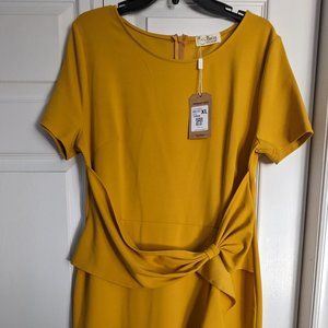Women's Extra Large Yellow Dress